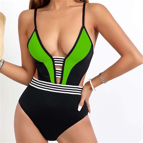Under Women S Solid Color Sexy Backless Strap Bikini Swimsuit Elegant And Comfortable For