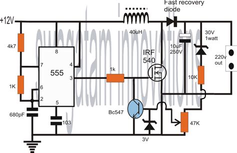 Convert Dc To Ac Circuit Diagram