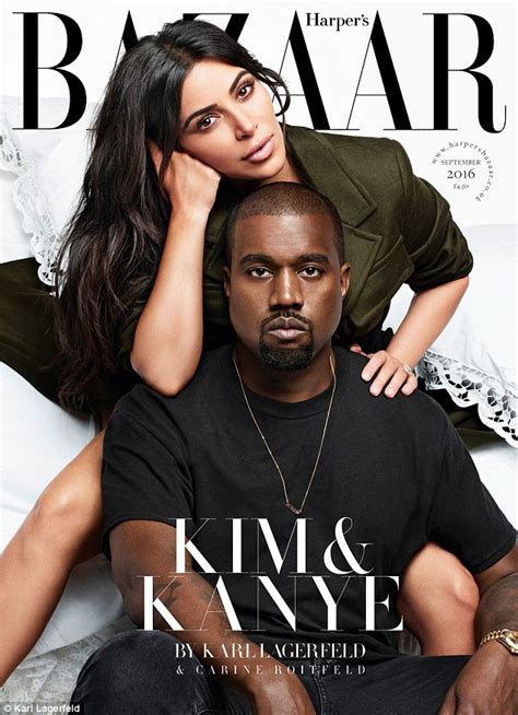 Kanye West Praises Wife Kim Kardashian S Nude Selfies In Harper S BAZAAR Interview Daily Mail