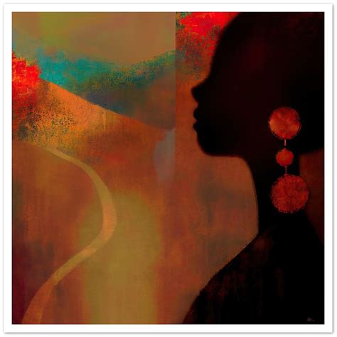 Black Feminist Abstract Original Fine Art Print Statement Etsy