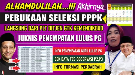 KABAR GEMBIRA BERSIAP PPPK DIBUKA INFO DARI SESDITJEN GTK TERKAIT