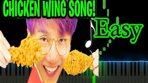 THE CHICKEN WING SONG LankyBox Easy Piano Tutorial YouTube