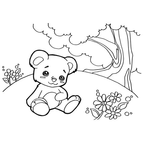 Cartoon Colouring Pages Vector Images Depositphotos