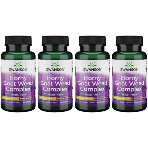 Swanson Horny Goat Weed Complex With Tribulus And Maca Caps Pack Walmart
