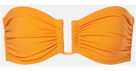 Eres Show Bandeau Bikini Top In Orange Lyst