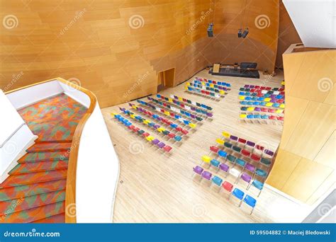 Interior Of The Walt Disney Concert Hall Editorial Image