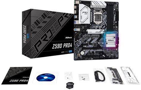 ASRock Z590 Pro4 Intel Z590 Rocket Lake Socket 1200 ATX Desktop ...