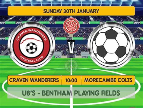 Craven Wanderers Fc Our U8s Will Be Hosting Morecambe Hawk Colts