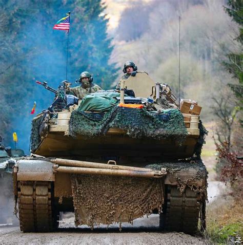 A U.S. Army M1A1 Abrams tank crew from 2nd Battalion - PICRYL - Public Domain Media Search ...