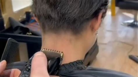 Beautiful Brunette Cuts And Buzzes Her Hair Shaved Long Hair Beautiful Black Hair Bald Women