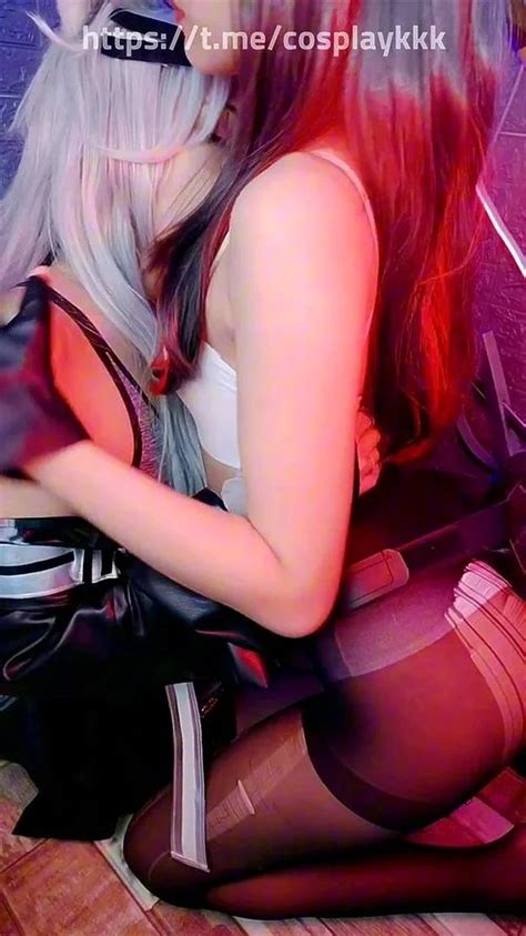 Watch 美月HKxSYR德克萨斯 拉普兰德 约会 竖屏 Cosplay 明日方舟 Lesbian Porn SpankBang