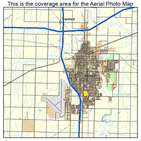 Aerial Photography Map Of Salina Ks Kansas