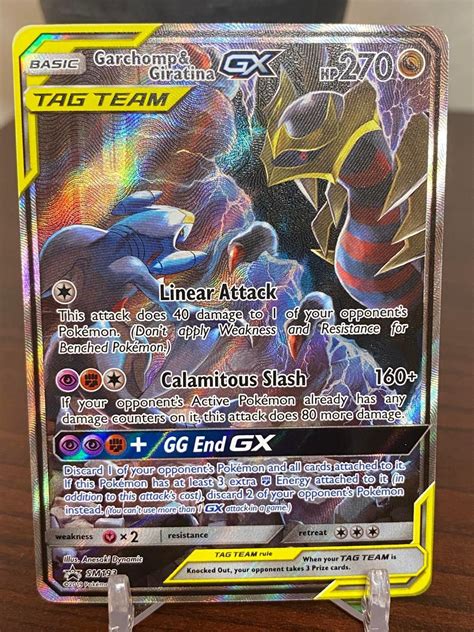 Pokemon Sm Tcg Garchomp Giratina Gx Sm Ultra Rare Black Star Promo