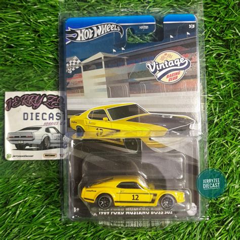 Jual Hot Wheels Ford Mustang Boss Kuning Vintage Racing Club Series Mix Kab