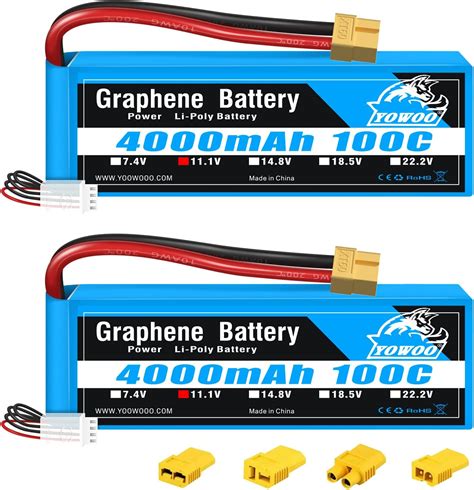 Yowoo Pack S Lipo Battery Mah V C Graphene Lipo Battery