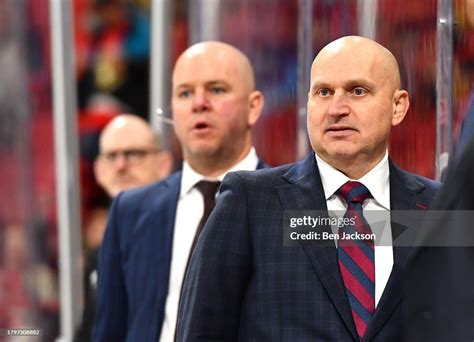 Head coach Derek Lalonde of the Detroit Red Wings looks on during the ...