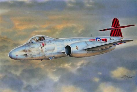 Gloster Meteor F Mk 8 Stan Hajek Navy Aircraft Aircraft Art Fighter