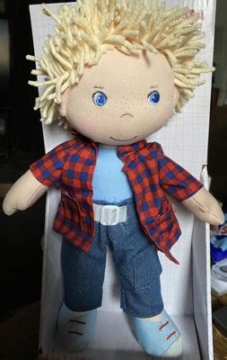 HABA Nick 12 Soft Doll Baby Boy Doll With Blonde Hair And Blue Eyes Machine Washable