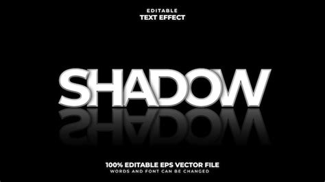 Premium Vector Shadow Text Style Effect