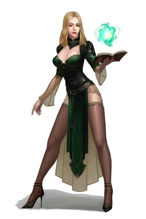 Female Human Seductive Sorcerer Pathfinder PFRPG DND D D 3 5 5th Ed