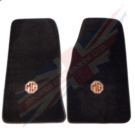 New Set Of Plush Carpet Floor Mats Mgb 1963 1967 Mg Embroidered Logo