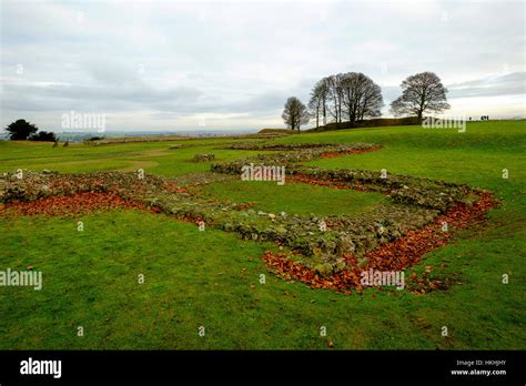 The Ruins Of The Old Cathedral Within The Grounds Of Old Sarum