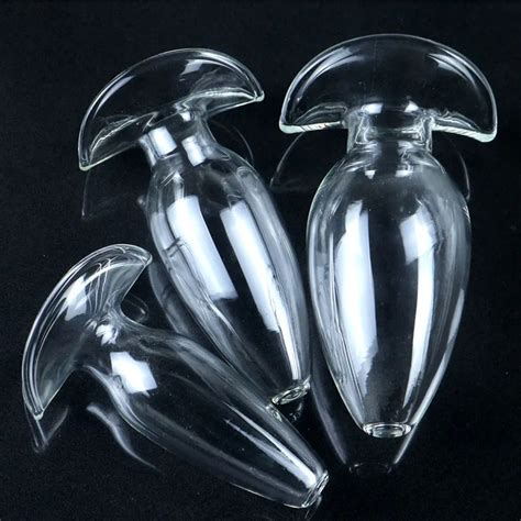 Kaca Enema Hollow Pantat Plug Mengintip Vagina Anal Plug Anal Dildo