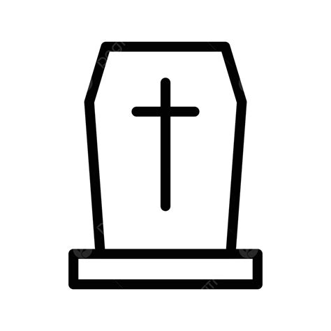 Grave Icon Coffin Horror Vector Icon Coffin Horror Png And Vector