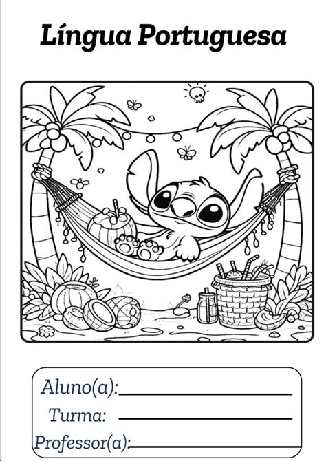 Capa De Caderno Stitch Para Imprimir E Colorir - Capas de caderno( Stitch) para colorir – Talyne Wolter: Recursos ...