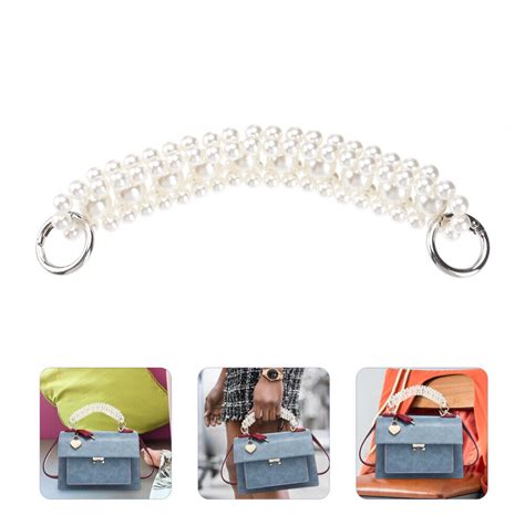 Pearl Bag Chain Handbag Repair Straps Replacement Handle Short To Weave