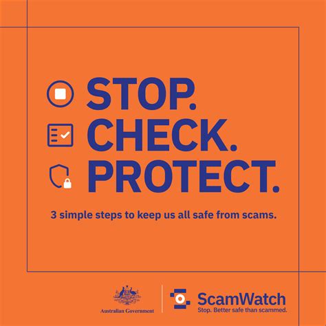 Stop. Check. Protect. resources | Scamwatch