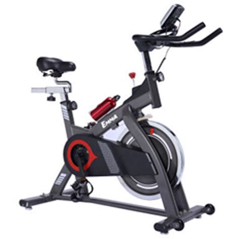 Spinstar 18kg Flywheel Spin Bike with Monitor and Pulse (Red or Black ...