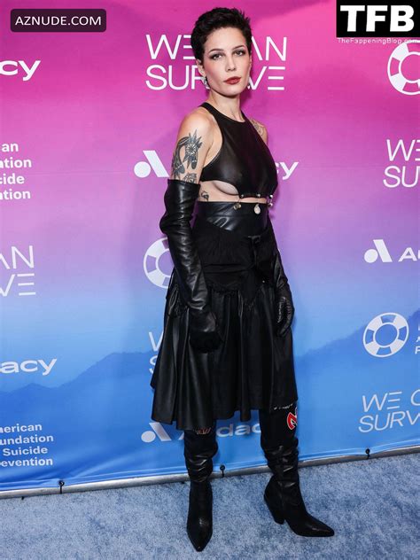 Halsey Sexy Seen Braless Showing Off Her Hot Nipples At Audacys Annual We Can Survive Concert In