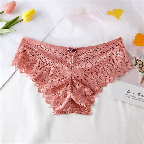 Zxyouping Kit Calcinha Sexy Cintura M Dia De Renda La O Oco Mais Lingerie Feminina Shopee Brasil