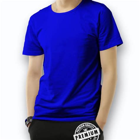 Kaos Polos Premium Warna Biru Benhur Cotton Combad 20s Lazada Indonesia