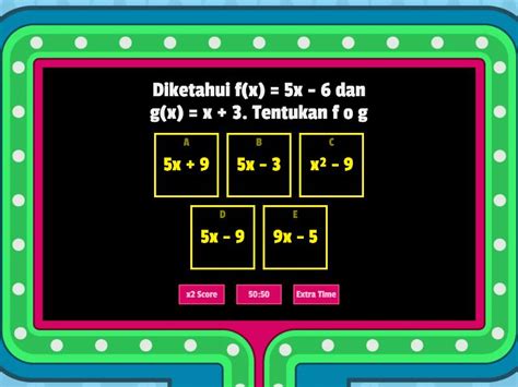 Fungsi Komposisi Gameshow Quiz