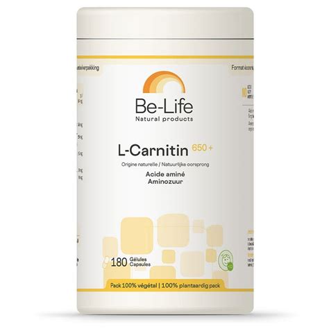 Be-Life L-carnitin 650+ 180 gélules - Easypara