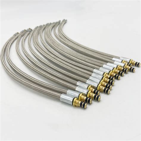 Braided Stainless Steel Wire Flexible Gas Hose For Stove High Pressure