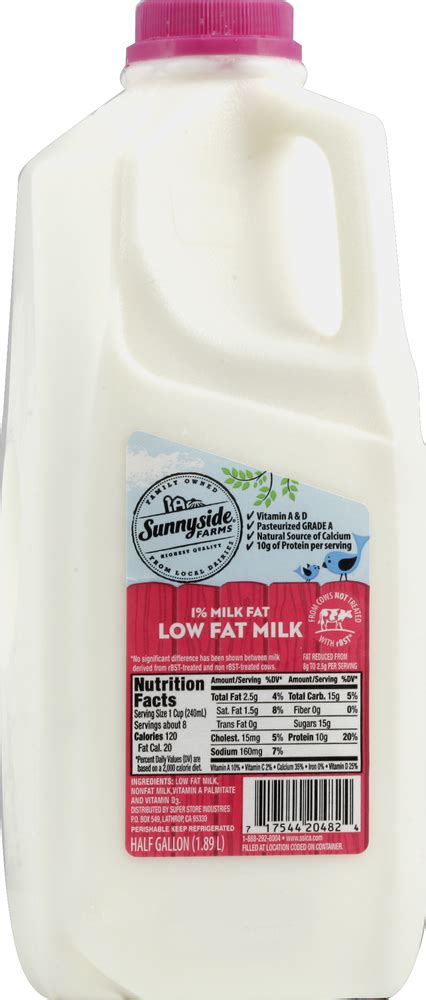 Sunnyside Farms Milk Lowfat Milk Fat Ecom