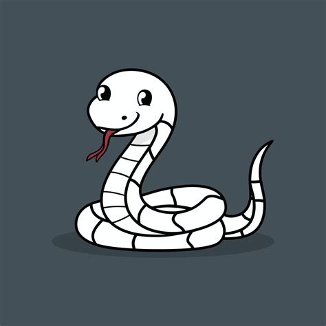 Cute Snake Snake Staring Front Snakes Animal 47258714 Vector Art At