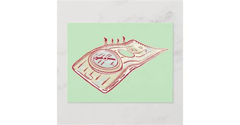 Hiking Compass Postcard Zazzle