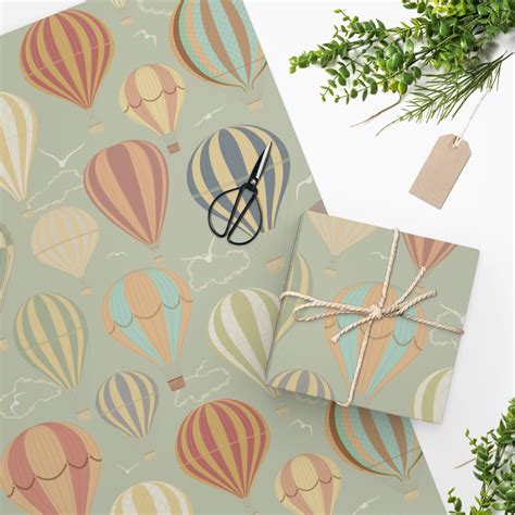 Hot Air Balloon Wrapping Paper Sold By Nick J Sku Off Printerval