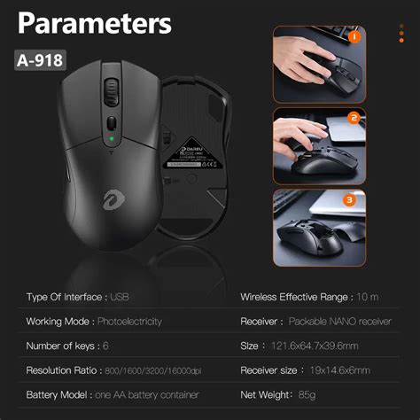 Dareu A918X Wireless Gaming-Mouse - Rajshahi TecH