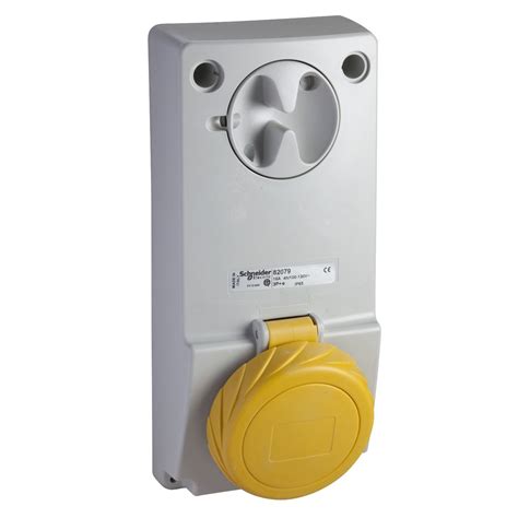 Buy Unika interlocked socket 32 A 3P + E 100...130 V AC IP65 panel ...