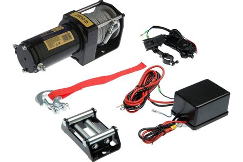 Электрическая лебедка ТУНДРА 12/24V, 2500 lb /1.1 т/, 1.2 л.с., до 3.3 ...