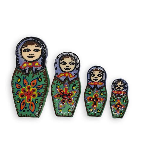 Russian Dolls Ceramic Candy