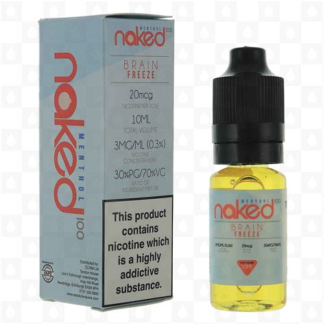 Brain Freeze By Naked E Liquid Ml Bottles RedJuice UK For