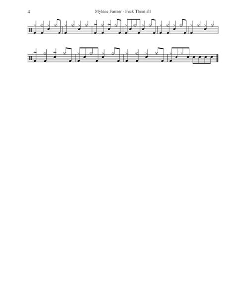 Myl Ne Farmer Fuck Them All Partituras Para Bater A