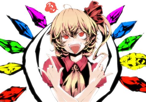 Blonde Hair Flandre Scarlet Neichiru Red Eyes Touhou Vampire Wings Konachan Konachan