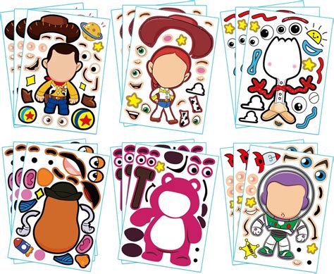 Amazon Pcs Toy Stickers For Toy Party Favors Make A Face